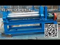 Cheap price 3 rollers hydraulic steel plate rolling machine for