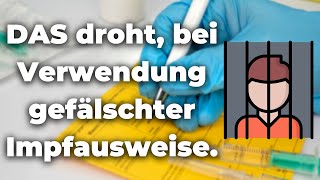 Verwendung gefälschter Impfpässe - So machst du dich strafbar