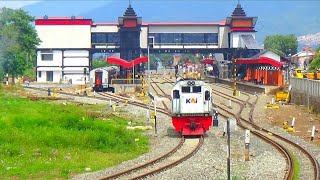 Lalu Lalang Kereta Jarak Jauh \u0026 Kereta Di Stasiun Cicalengka ‼️ Pasca Aktif Double Track