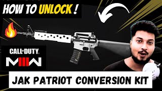 How to get JAK Patriot conversion kit in MW3 \u0026 Warzone || by borntoplaygames