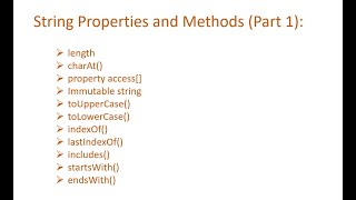 8. String Properties and Methods in JavaScript - Part 1 | String Methods | String Properties