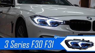 AKD /Aokeding headlihts facelift for BMW 3 Series F30 F31 Lighthouse Replacement G20 LCI Style