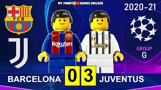 Barcelona vs Juventus 0-3 • Champions League 20/21 • Goals Highlights Juve Barcellona Lego Football