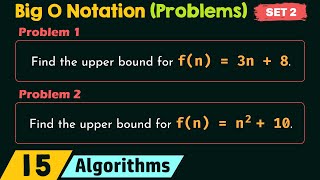 Big O Notation (Solved Problems) - Set 2