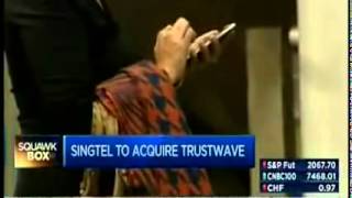 CNBC Asia Squawk Box reports on Singtel acquiring Trustwave