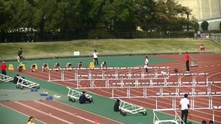 2015関西種目別 110ｍH　予選　萩本