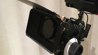 How to use a round filter in square matte box tray