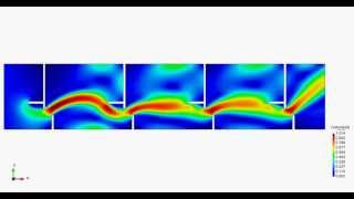 Vertical slot fishway (|Velocity|) [Iber model]