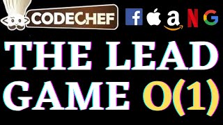 The Lead Game | CodeChef Beginners Problems | Python