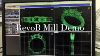 CAD Demo for creating a Tool-path for the Revo B Mill (JewelryMonk)