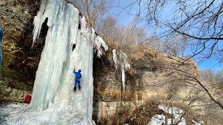 北海道網走 能取岬 アイスクライミング　2021　流氷ほぼなかった