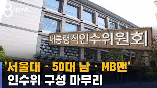 '서울대 · 50대 남 · MB맨' 인수위 구성…내일 현판식 / SBS