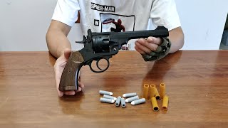 Webley MK VI Revolver Soft Bullet Toy Gun Unboxing 2022