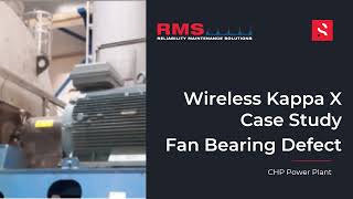 Kappa X Wireless Vibration Sensor - Fan Bearing Defect