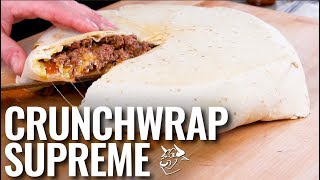 Think outside the bun with this Crunchwrap Supreme | Fast Food Favorites | recteq