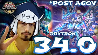 DRYTRON 34.0 😮 POST AGOV - YuGiOh Sneak Peak Top Deck Profile October 2023