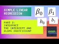 Interpret the Intercept and Slope Coefficient | Simple Linear Regression Part 3