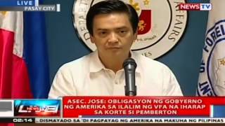 NTVL: Press briefing ng DFA