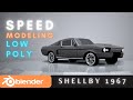 Modeling 3D car in Blender - Shellby (1967)