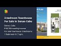 3-bedroom Townhouse For Sale in Danao Cebu