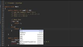 Java Methods Lesson 08) Recursive Sum / Factorial