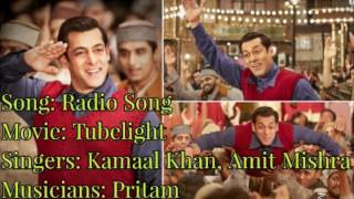 Tubelight - RADIO FULL SONG LYRICS || Salman Khan