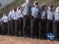 Police Officers March in Mogadishu