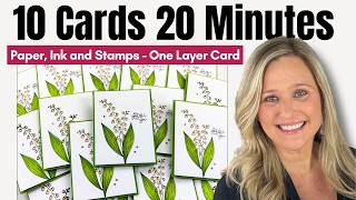 Simple One Layer Card 10 Cards In 20 Minutes Card Tutorial