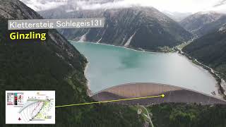 La via ferrata de Klettersteig Schlegeis131 # Sport de montagne # Go Pro 12 # Mavic Air 2