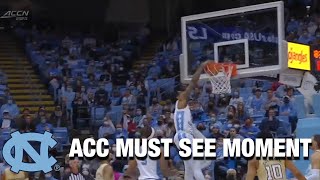 UNC's Caleb Love Rocks The Rim | Must See Moment