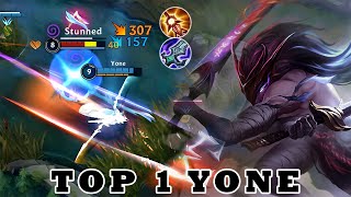 Wild Rift Yone Gameplay | Top 1 Yone Gameplay | Rank Grandmaster |