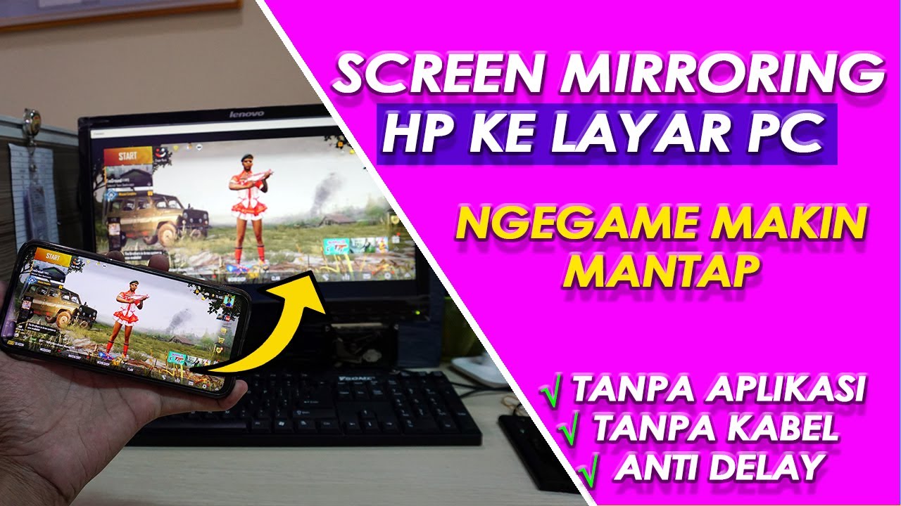 Cara Menampilkan Layar HP Ke Laptop/Komputer - YouTube