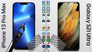 iPhone 13 Pro Max vs. Galaxy S21 Ultra Speed Test