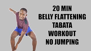 20 Minute Belly Flattening Tabata Workout No Jumping at Home