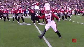 UW Marching Band at Lambeau Field  Halftime  9-30-18