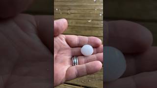 The sounds of hail during a summer storm