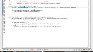 HOW TO VALIDATE PIN CODE NUMBER IN JAVA USING REGEX