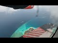 once in a lifetime flight maldives seaplane transfer malé to conrad