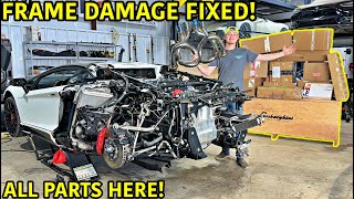 Rebuilding A Wrecked Lamborghini Aventador SV Part 7