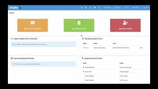 How to send intake forms to clients