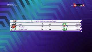 مساء ONTime - نتائج مباريات اليوم من الدوري المصري الجولة الـ 29 موسم 2021-2022