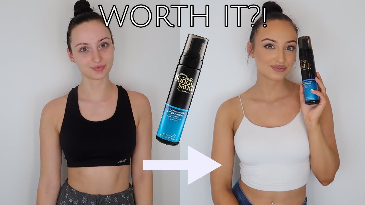 Bondi Sands 1 Hour Express Dark Self Tanning Foam Review + Demo! - YouTube