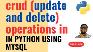 Python | crud ( update and delete ) operations in python using mysql
