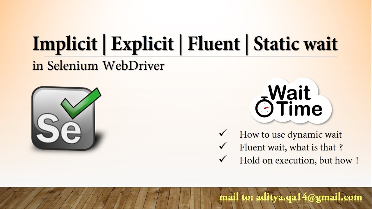 Implicit Wait | Explicit Wait | Fluent Wait | Static Wait In Selenium ...