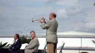 Falcon Field Veterans Memorial Park Dedication Ceremony: Taps and Missing-man Flyover