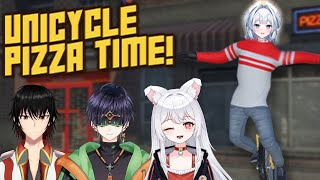 【三原色/Unicycle Pizza Time!】一輪車ピザ隊【天羽しずく視点/#vtuber 】