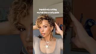 Curly Pixie Cut DIY