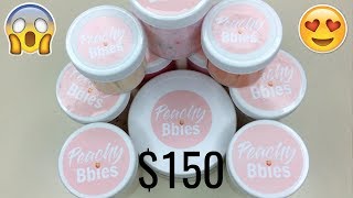 $150 @PEACHYBBIES SLIME PACKAGE REVIEW!!