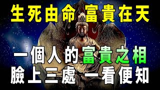 [洞見禪心]生死由命，富貴在天: 今生賺多少，臉上的這三處，已給出了答案。#洞見禪心 #佛學2023 #佛教心理學 #佛教哲學 #佛禪