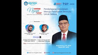 Webinar Series ke 14 Pembelajaran Mendalam Menuju Pendidikan Bermutu untuk Semua